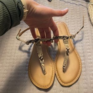 Snakeskin sandals